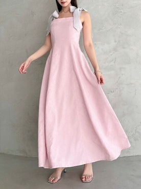 「アイテム（ワンピース、ピンク系）」を使った、dazzlin SHOP STAFFさん（レディース・153cm）の春コーディネート