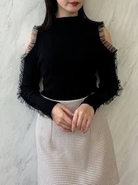 「肌見せ」｜dazzlin SHOP STAFFさん（レディース・164cm）の秋コーディネート