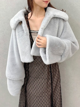 「dazzlin（ダズリン）のアイテム（その他アウター）」を使った、dazzlin SHOP STAFFさん（レディース・163cm）の秋コーディネート