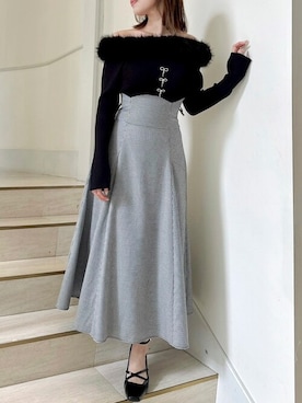 「コルセットスカート」｜dazzlin SHOP STAFFさん（レディース・158cm）の秋コーディネート