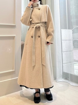 「dazzlin（ダズリン）のアイテム（その他アウター）」を使った、dazzlin SHOP STAFFさん（レディース・153cm）の秋コーディネート