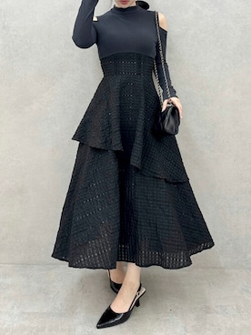 「肌見せ」｜dazzlin SHOP STAFFさん（レディース・158cm）の秋コーディネート