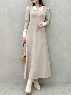 「ホリデー」｜dazzlin SHOP STAFFさん（レディース・158cm）の冬コーディネート