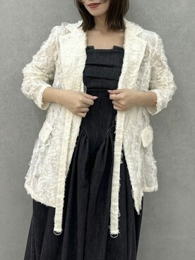 「ダズリン」｜「アイテム（ジャケット/アウター）」を使った、dazzlin SHOP STAFFさん（レディース・153cm）の冬コーディネート