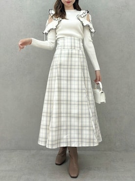 「コルセットスカート」｜dazzlin SHOP STAFFさん（レディース・165cm）の冬コーディネート