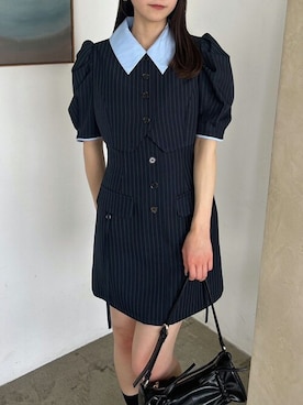 「ジャケットワンピース」｜dazzlin SHOP STAFFさん（レディース・155cm）の冬コーディネート