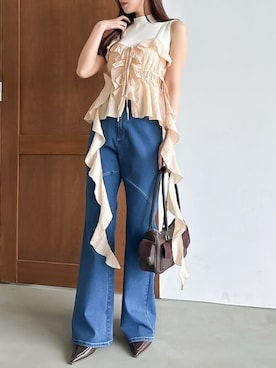 「トレンド」｜dazzlin SHOP STAFFさん（レディース・153cm）の春コーディネート