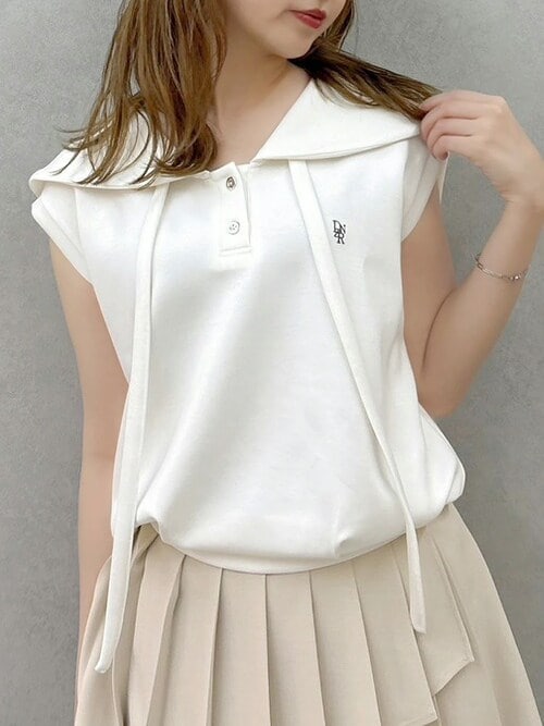 セーラーカラースウェット（Tシャツ/カットソー）｜dazzlin
