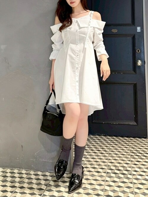 イレヘムシャツワンピース　Randy イレヘムシャツワンピース – Randy