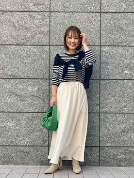 Liesse（リエス）の「アンゴラクルーネック2WAYカーディガン