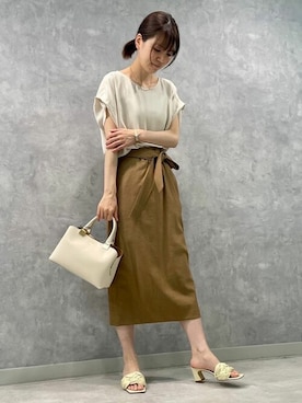 Liesse STAFFさん（レディース・160cm）の夏コーディネート