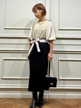 「Liesse（リエス）のアイテム」を使った、Liesse STAFFさん（レディース・164cm）の冬コーディネート