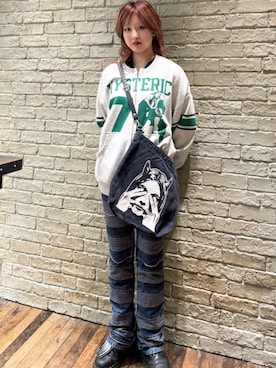 「HYSTERIC GLAMOUR（ヒステリックグラマー）のアイテム（その他アウター）」を使った、karin1366さん（レディース・160cm）の夏コーディネート