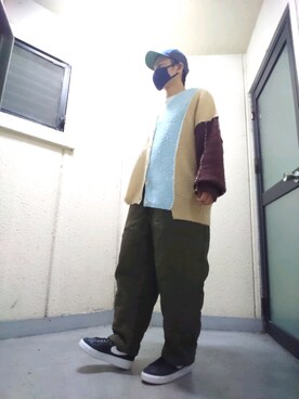 「niko and...（ニコアンド）のアイテム（サロペット/オーバーオール）」を使った、TKさん（メンズ・168cm）の秋コーディネート