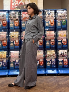 「no brand（ノーブランド）のアイテム（シャツ/ブラウス、その他）」を使った、Yun Han Chenさん（レディース・163cm）の夏コーディネート