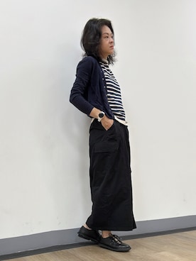 「アイテム（ニット/セーター、その他）」を使った、Yun Han Chenさん（レディース・163cm）の秋コーディネート