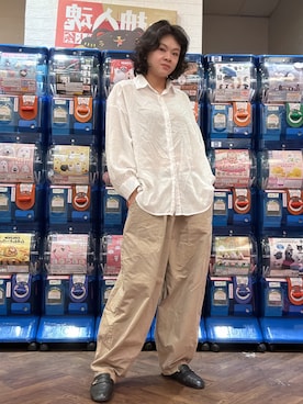 「QUEEN SHOP（クイーンショップ）のアイテム」を使った、Yun Han Chenさん（レディース・163cm）の春コーディネート
