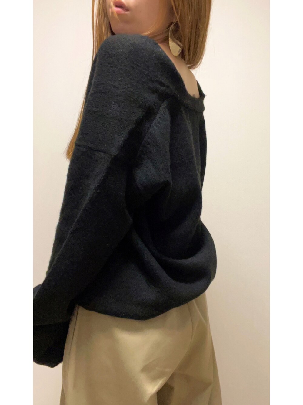 「オトナカジュアル、秋服、冬服、オーバーサイズ、TODAYFUL、Nala」｜「TODAYFULのアイテム（ピアス（両耳用）、ゴールド系）」を使った、kaoriさん（骨格ストレート・レディース・156cm）の秋コーディネートの1枚目の写真