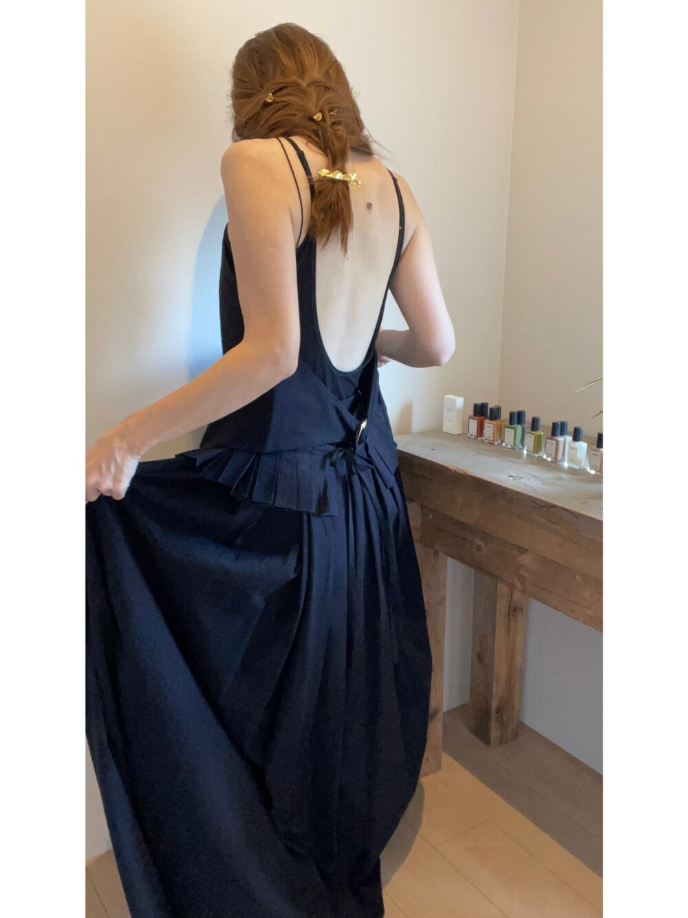 「summer、とっておき♡、ドラマティックドレス」｜「sorm86のアイテム（ドレス、ブラック系）」を使った、kaoriさん（レディース・156cm）の秋コーディネートの1枚目の写真