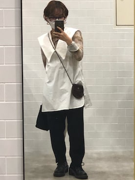 「襟付きトップス」｜「アイテム（スラックス）」を使った、7  さん（レディース・142cm）の秋コーディネート