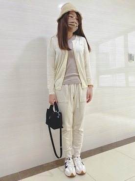 「QUEEN SHOP（クイーンショップ）のアイテム（帽子）」を使った、Lallaさん（レディース・164cm）の秋コーディネート