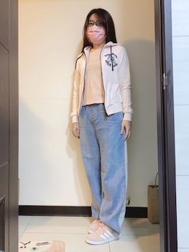 「lazybone（レイジーボーン）のアイテム」を使った、Lallaさん（レディース・164cm）の秋コーディネート