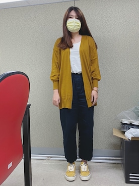 「アイテム（アンサンブル、ゴールド系）」を使った、Lallaさん（レディース・164cm）の秋コーディネート