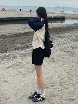「by muni:r（バイ ムニール）のアイテム」を使った、Lianさん（レディース・170cm）の夏コーディネート