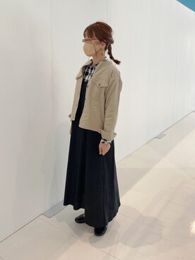 「いまどきジャケット写真」｜「アイテム（その他シューズ）」を使った、minminさん（レディース・160cm）の春コーディネート