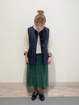 「サマンサモスモス」｜「アイテム（ジャケット/アウター）」を使った、minminさん（レディース・160cm）の秋コーディネート