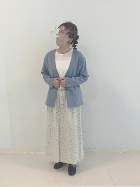 「Samansa Mos2 blue（サマンサモスモスブルー）のアイテム（テーラードジャケット）」を使った、minminさん（レディース・160cm）の春コーディネート