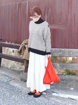 「秋冬」｜「アイテム（トレンチコート）」を使った、minminさん（レディース・160cm）の秋コーディネート