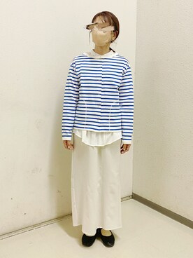 「春服デビュー宣言」｜「アイテム（その他シューズ）」を使った、minminさん（レディース・160cm）の春コーディネート