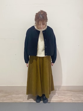 「Samansa Mos2（サマンサ モスモス）のアイテム（ジャケット/アウター）」を使った、minminさん（レディース・160cm）の秋コーディネート