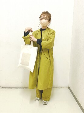 「sm2rhythm（サマンサモスモスリズム）のアイテム（その他アウター）」を使った、minminさん（レディース・160cm）の春コーディネート