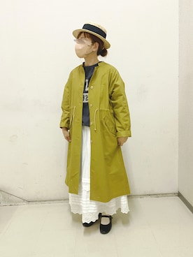 「いまどきジャケット写真」｜「アイテム（その他シューズ）」を使った、minminさん（レディース・160cm）の春コーディネート