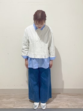 「サマンサモスモス」｜「アイテム（ジャケット/アウター）」を使った、minminさん（レディース・160cm）の春コーディネート