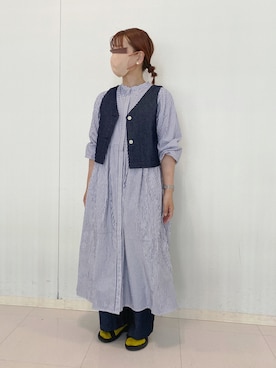 「sm2rhythm（サマンサモスモスリズム）のアイテム（ジャケット/アウター）」を使った、minminさん（レディース・160cm）の夏コーディネート