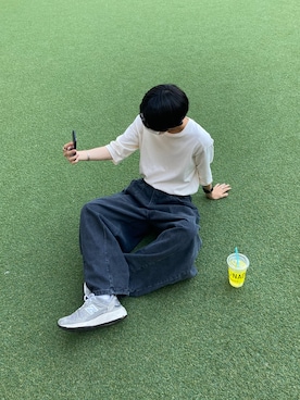 「アイテム（スニーカー）」を使った、syun.さん（メンズ・179cm・20代）の秋コーディネート