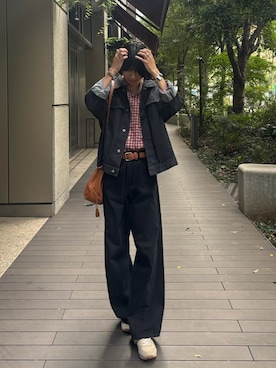 「アイテム（デニムジャケット）」を使った、syun.さん（メンズ・179cm・20代）の秋コーディネート