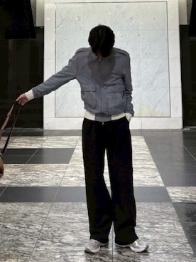 「ASICS（アシックス）のアイテム」を使った、syun.さん（メンズ・179cm）の春コーディネート