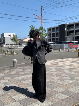 「アイテム（テーラードジャケット）」を使った、syun.さん（メンズ・179cm）の秋コーディネート