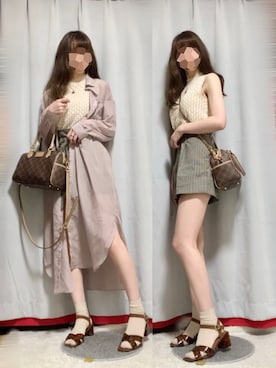 「アイテム（リング）」を使った、みやび໒꒱【プチプラ本命デート服】さん（レディース・162cm）の夏コーディネート