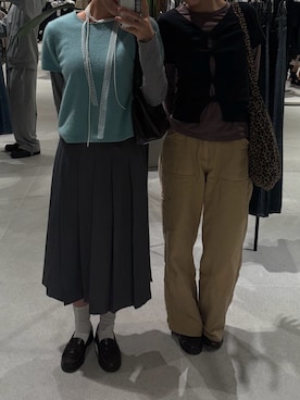 「アイテム（チノパンツ）」を使った、ﾕｲさん（レディース・162cm）の秋コーディネート