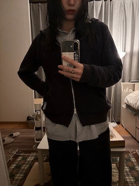 「EDWIN（エドウィン）のアイテム」を使った、ﾕｲさん（レディース・162cm）の冬コーディネート