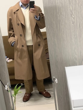 「SVEC（シュベック）のアイテム（ローファー）」を使った、shinji123さん（メンズ・172cm）の秋コーディネート