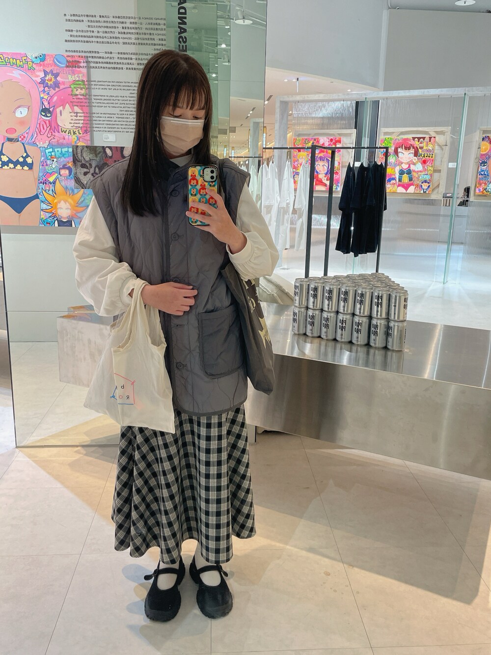 「niko and...のアイテム（ジャケット/アウター、グレー系）」を使った、♡Billie-yuyu♡さん（レディース・159cm）の冬コーディネートの1枚目の写真