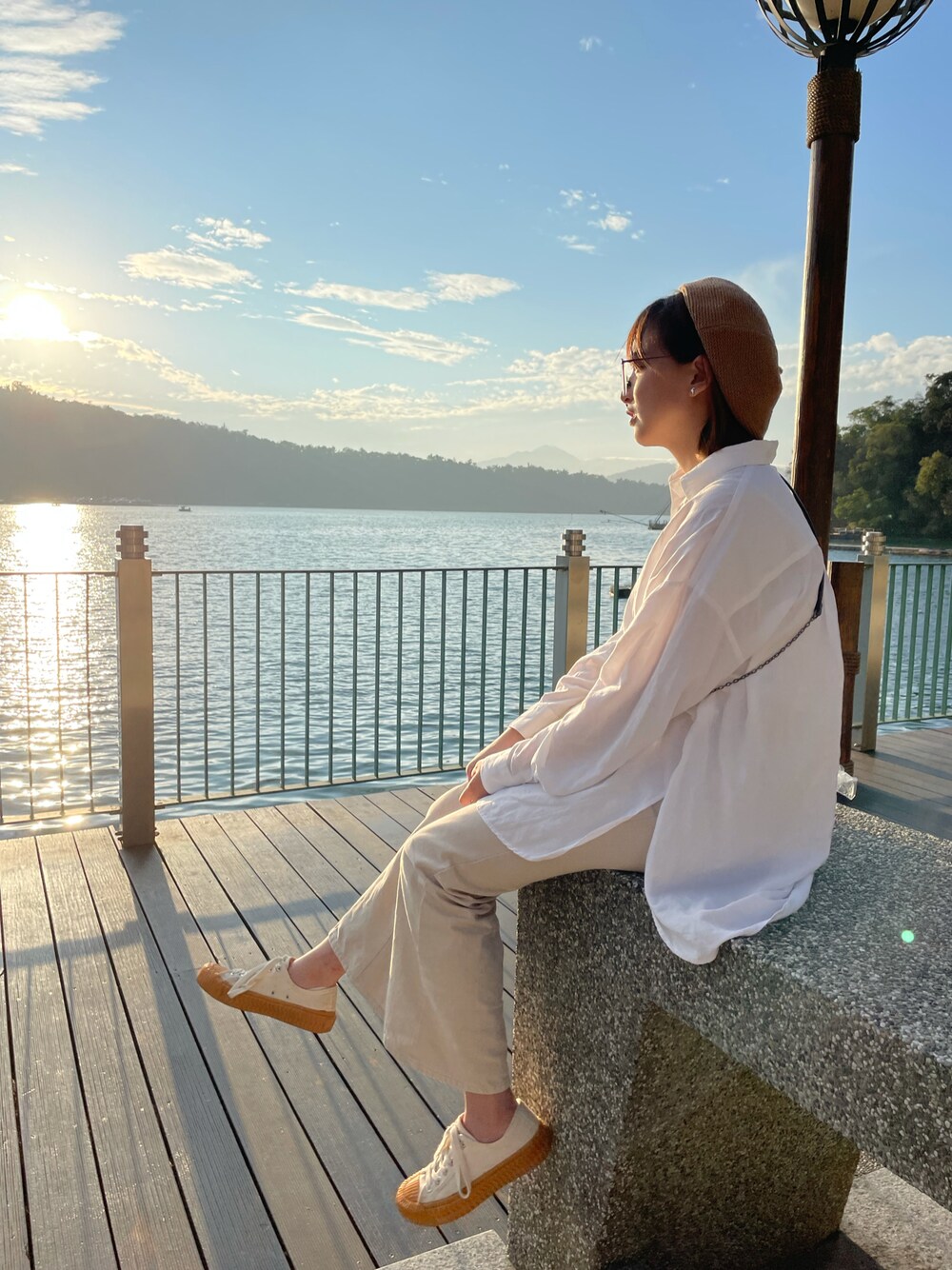 「coenのアイテム（シャツ/ブラウス、ホワイト系）」を使った、♡Billie-yuyu♡さん（レディース・159cm）の秋コーディネートの1枚目の写真