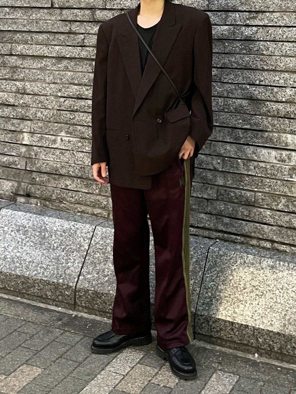 COMME des GARÇONS ブラウンビジネスジャケット COMME des GARCONSのテーラードジャケット（ブラウン系）を使っ