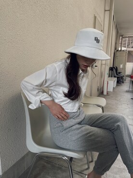 「GYDA（ジェイダ）のアイテム」を使った、moeさん（レディース・160cm）の冬コーディネート